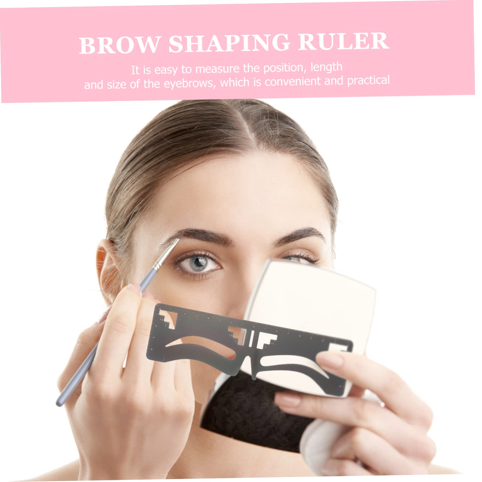 Beavorty 4 Set Di Forniture Per Il Trucco Delle Sopracciglia Di Modellazione Delle Sopracciglia Set Di Righelli Sopracciglia Simmetriche Facili Da Usare Per Donne E Ragazze 2 Pezzi*4