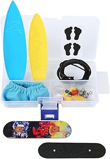 Finger Surfboard Skateboard Self Assembled Toy Fingerboard Mini Finger Skateboards Toys With Accessories Tools, Surf The Wind, Mini Board for Kids and Surfers Looking to Hone Their Surfer Skills