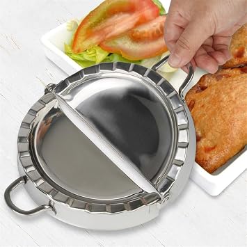 Large Empanada Maker, 6.4 inch Stainless Steel Empanada Press, Meat Pocket Pie