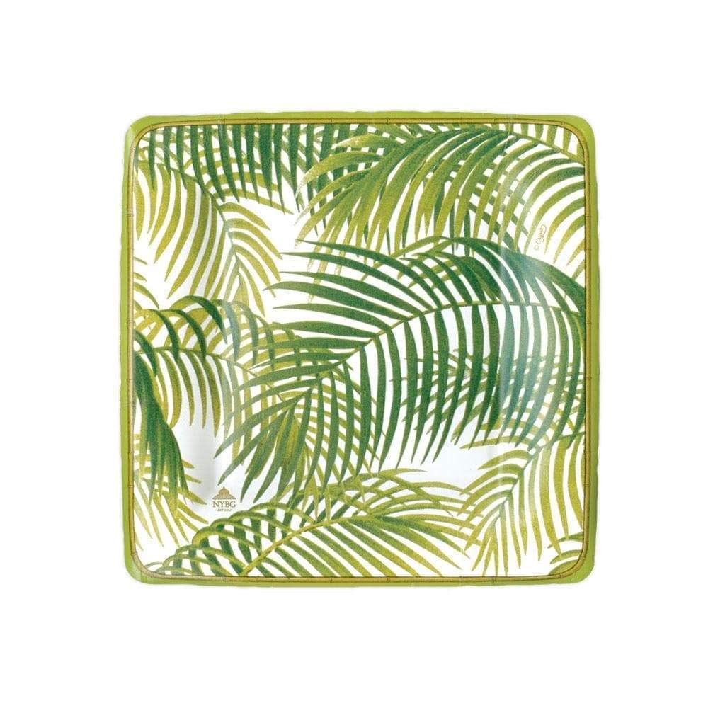 Caspari Under the Palms Paper Salad/Dessert Plates, 8-Pack