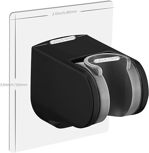 Miniatura 4 de Soporte para cabezal de ducha, soporte para cabezal de ducha de mano reubicable, color negro