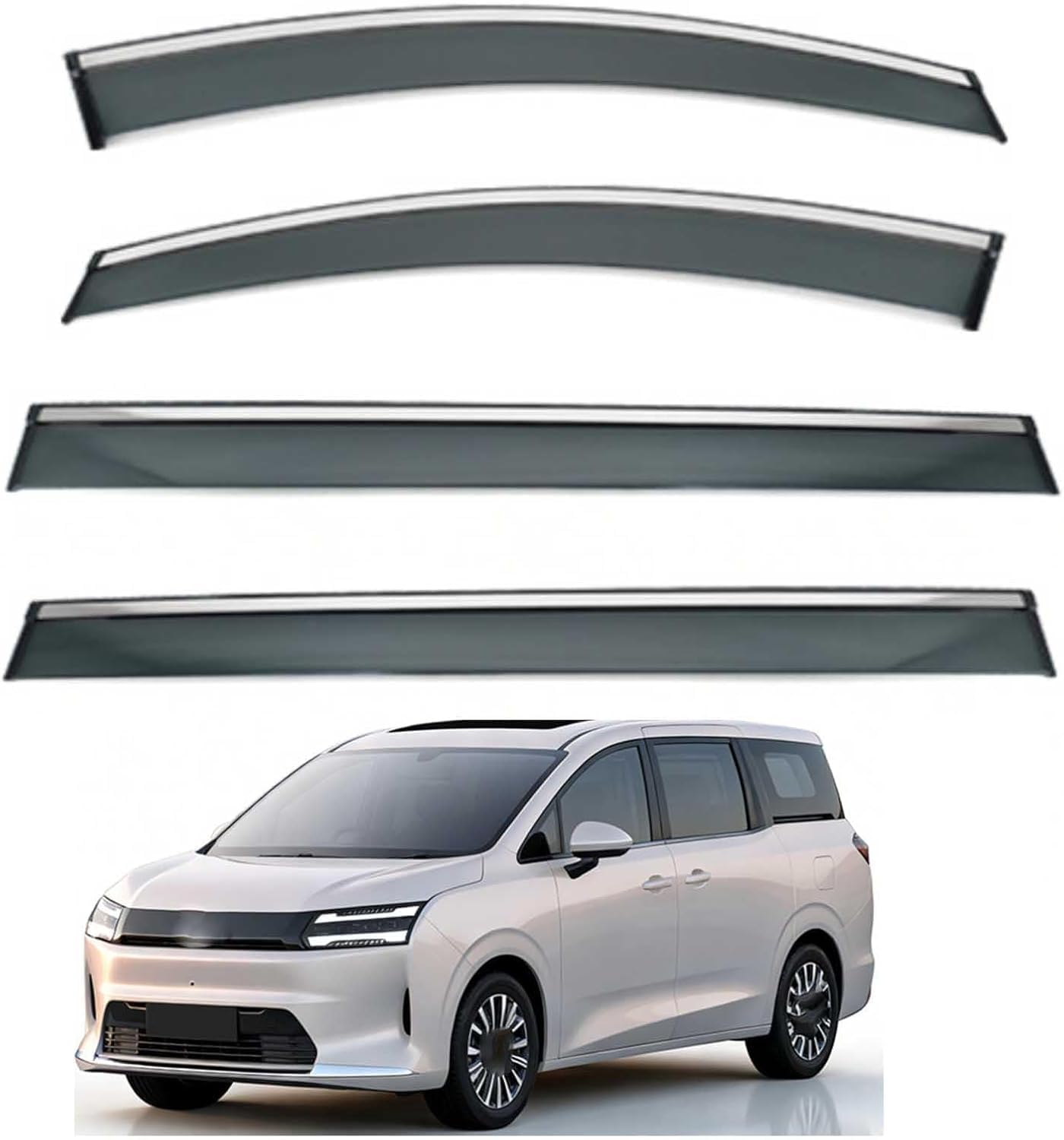 Plakdfuu Normal Wind Deflectors Rain Guards For Starlight 730 Mk1-F520m 2025-2026 4Pcs, Side Window Visors Block Uv & Rain, Fresh Air Flow
