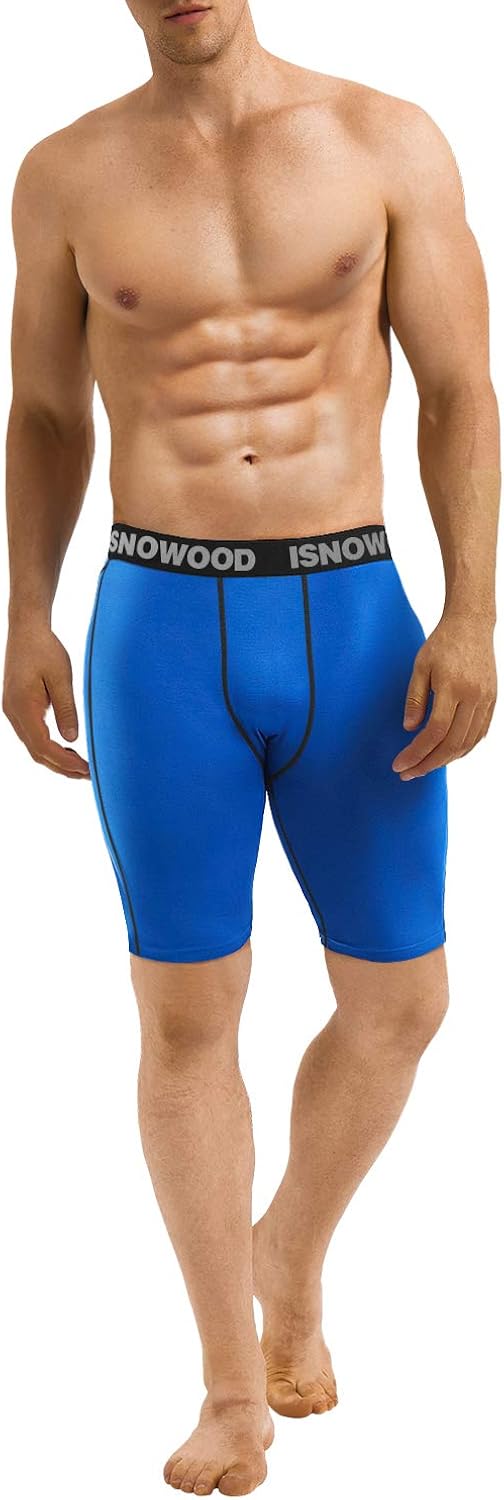 isnowood Compression Shorts for Men Spandex Running Workout Athletic Underwear : Sports & Outdoors