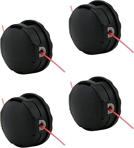 CXCESNS Paquete de 4 cabezales de recortadora universales para desbrozadoras Speed Feed 400 SRM210 SRM230SRM250 SRM251PAS210PAS211 PAS225 PAS230