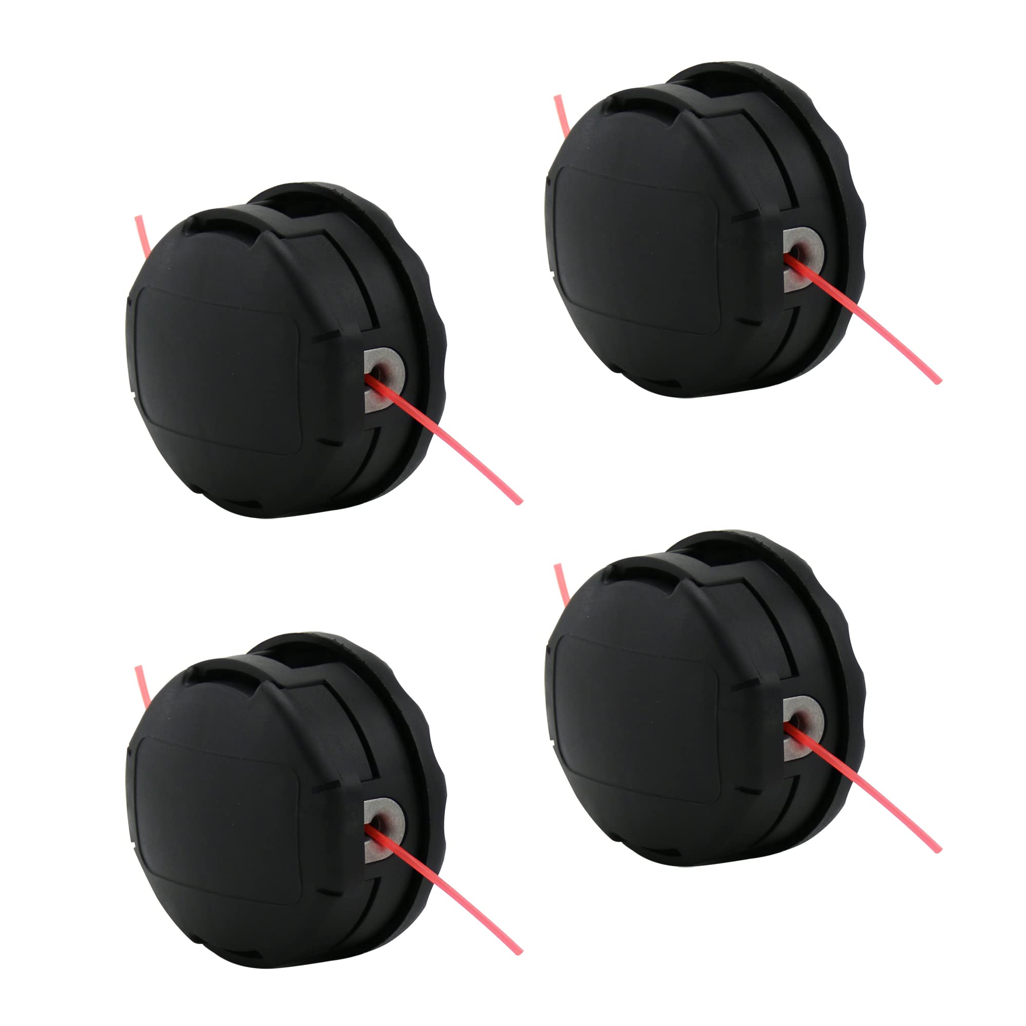 CXCESNS 4 Pack Universal Trimmer Head for Weeders fits Speed Feed 400 SRM210 /SRM230/ SRM250 /SRM251/ PAS210/ PAS211 /PAS225 /PAS230 /PAS260 /SHINDAIWA /22T /C230/ C242 /B45 / B450 /ETC Weed Eater