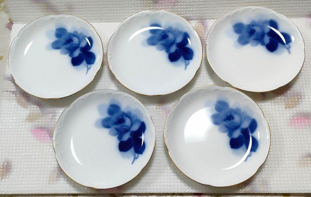 大倉陶園ブルーローズ 23cm ミート皿 2枚 Amazon.co.jp: 大倉陶園