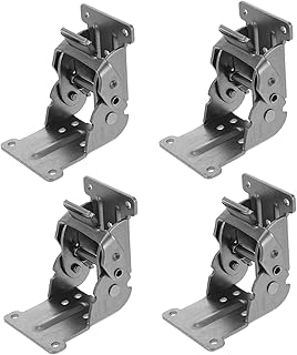 NOLITOY 4pcs 180 Table Leg Hinge Collapsible Shelf Bracket Shelving Brackets Foldable Support Folding Bracket Foldable Table Legs Brackets for Shelves Foldable Support Hinge Locking Hinges