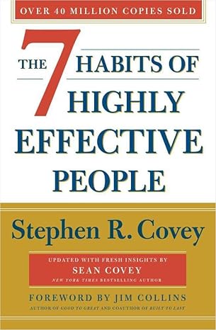 Book cover: The 7 Habits of Highly Effective People by Stephen Covey