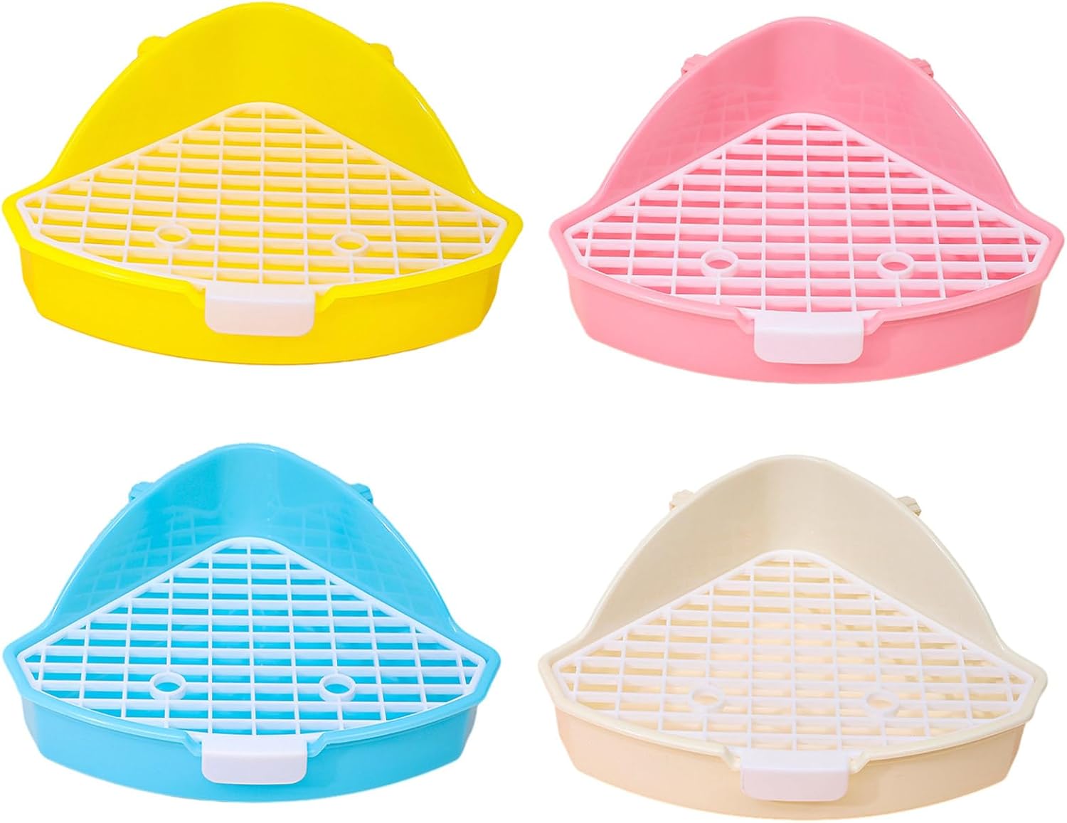 Pet Habitats Decor Potty Training Litter Box Hamster Bedding Box Cage Corner Toilet Litter Tray for Small Pet Animal Detachable Toilet