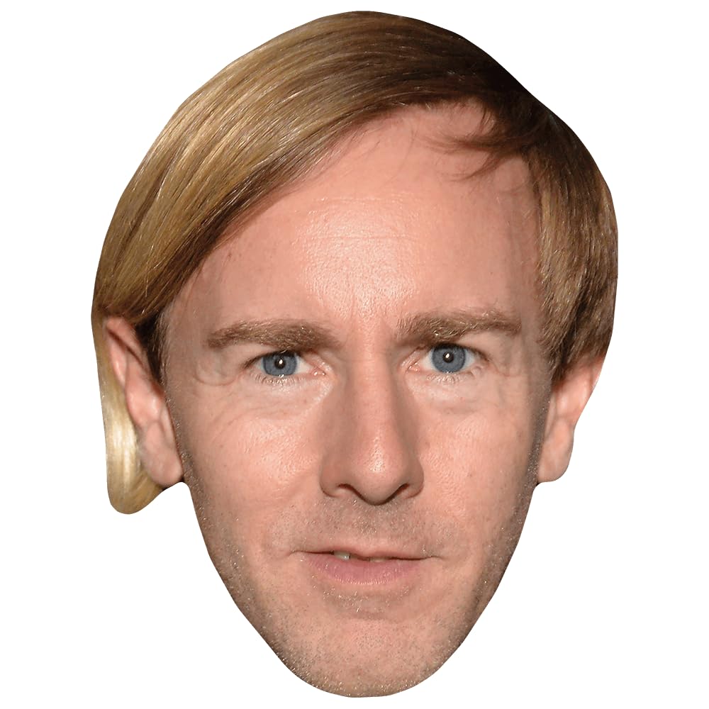 Celebrity Cutouts Lifelike Richie Hawtin (Stubble) Celebrity Mask, Flat Card Face, Fancy Dress Mask