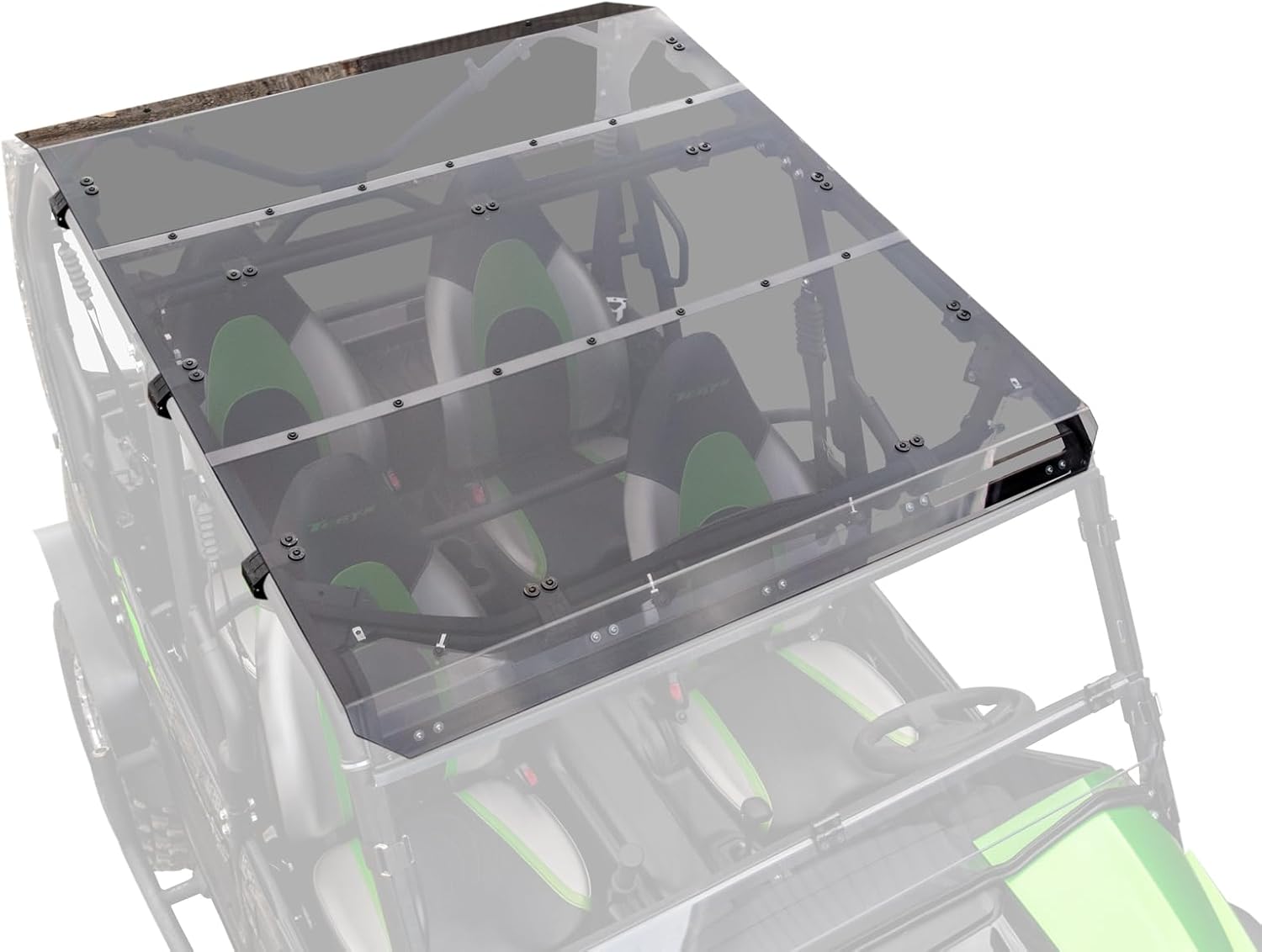 SuperATV Dark Tinted Roof for 2014+ Teryx 4 800 | 1/4" Polycarbonate 250X Stronger Than Glass | Protects Against Weather and Debris | Snug, Rattle-Free Fit | USA Made