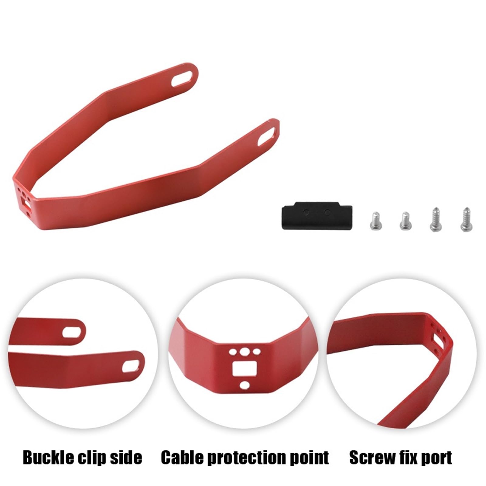 Guardabarros Trasero Mejorado Compatible For Xiaomi M365 Pro2 Scooter Eléctrico Luz Trasera Neumático Trasero Splash Guardabarros Kit De Soporte(Black Sets)