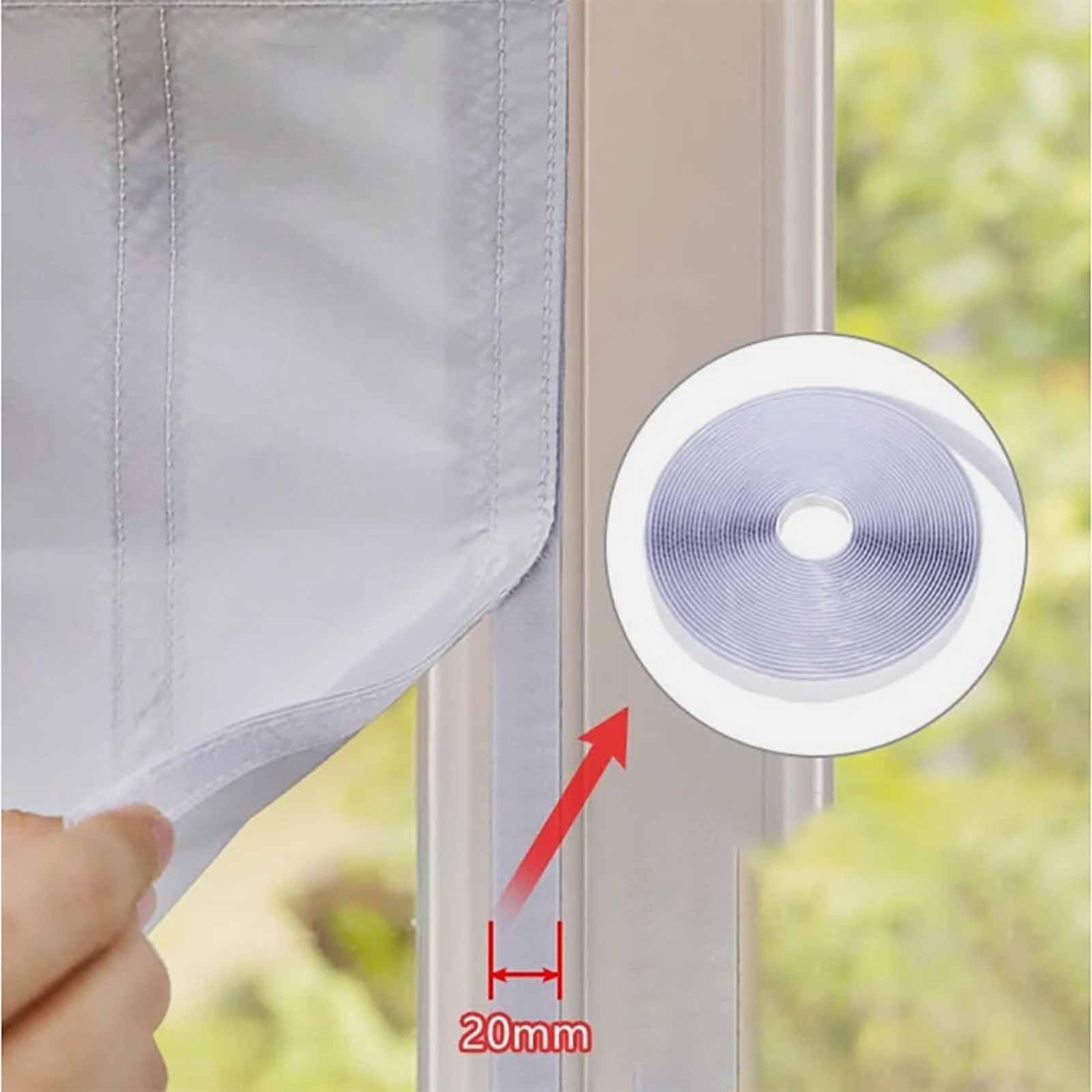 Fensterabdichtung für Mobile Klimageräte Weiß Heißluftstopp Klimaanlage Fensterabdichtung Wäschetrockner Ablufttrockne Hot Air Stop zum Anbringen an Fenster Geeignet für Fenster Flügelfenster