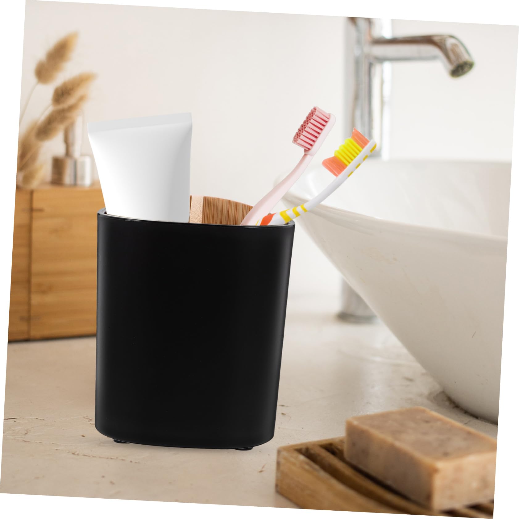Cabilock 5piezas Soporte De Cepillos De Dientes De Organizador De Pasta para Baño Estable y Antideslizante para Hogar Oficina y Hoteles