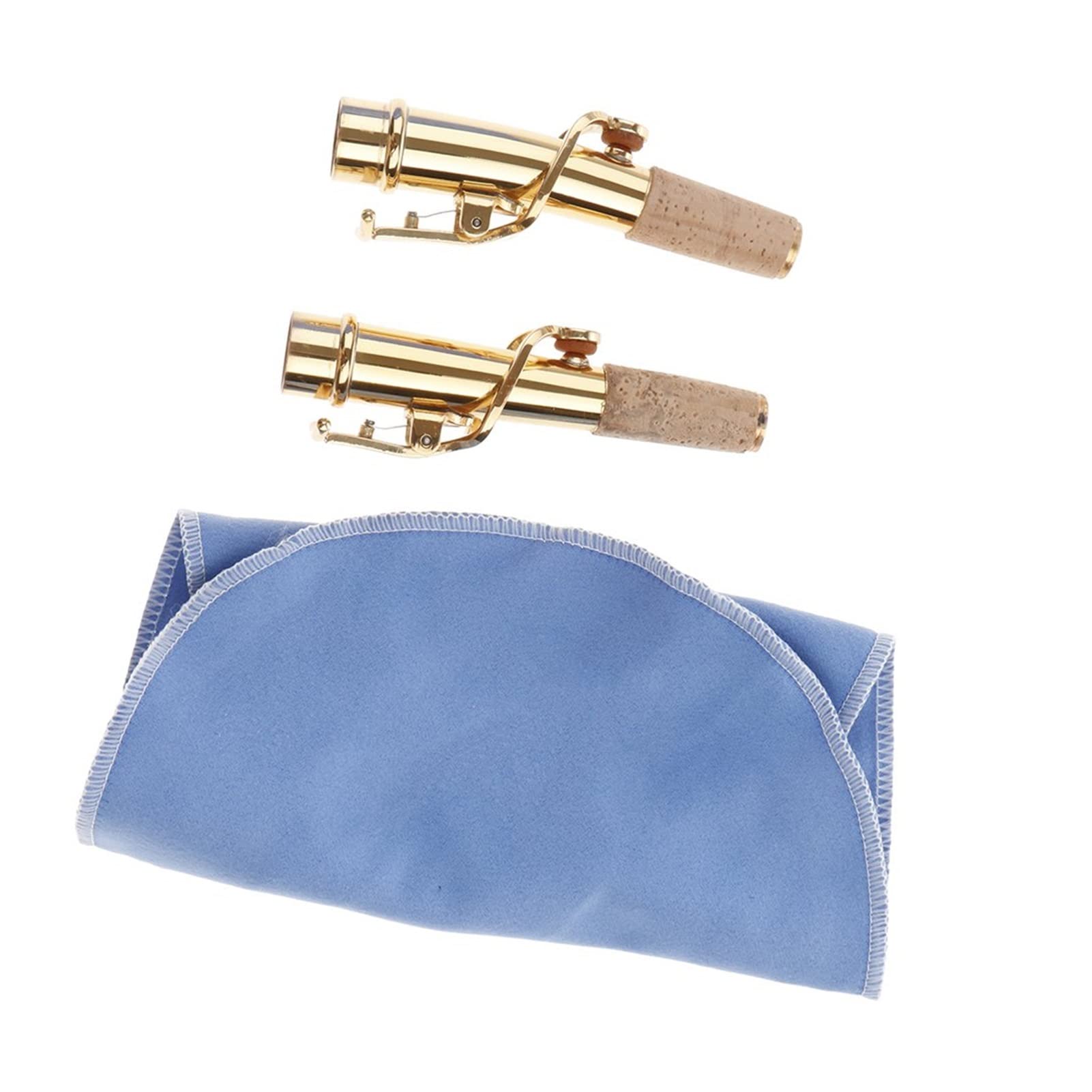 Cuello De Saxofón Lacado En Oro Limpieza De Paño De Pulido Corcho Adecuado para BB Saxophone Saxofón Accesorios Piezas saxofón