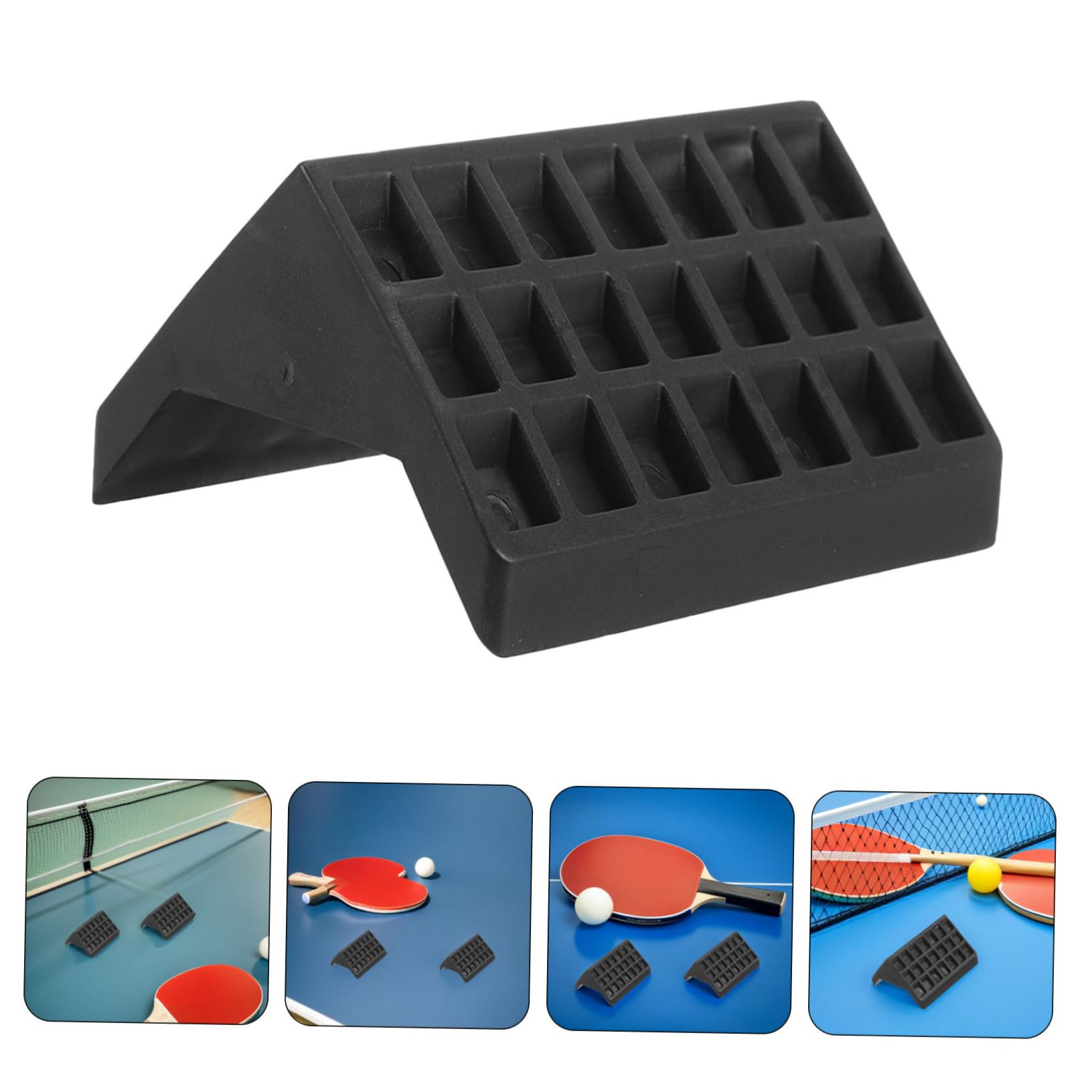 TOYANDONA 12 Stück Teiliges Tischtennis-Tisch Eckenschutz Schwarz Stoßfeste Kunststoff-Ecken für Starke Indoor-tische Kindersicherer Kantenschutz mit Elastischem Aufprallschutz für