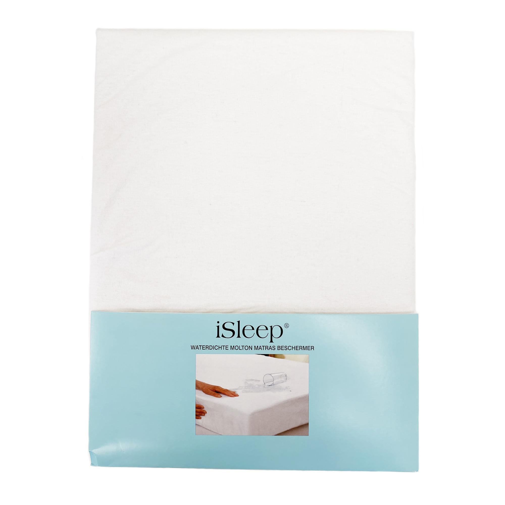 iSleep Protège-matelas en molleton imperméable (180 x 210/220 cm)