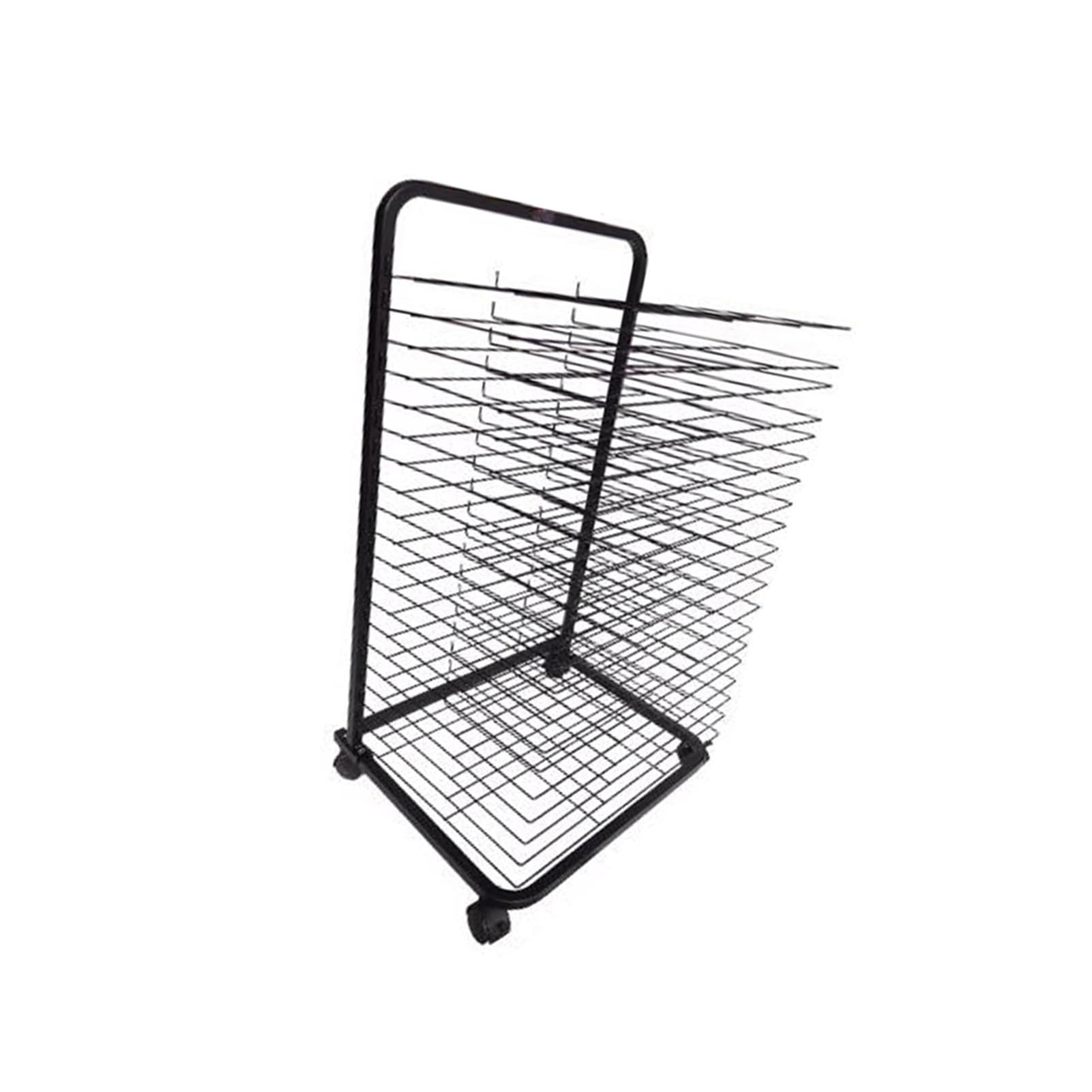 Support de rangement pour studio d'artiste avec 20 étages mobiles pour toiles et affiches