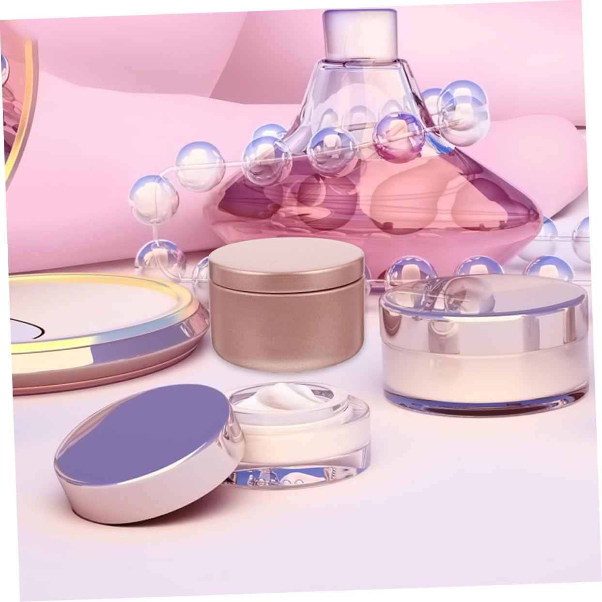 LOLIPPYY 24pcs Candle Tin Containers Scented Candle Jars Compact Portable for Projects for Home Travel and More