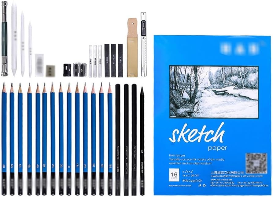 35 Pieces Sketch Set Art Painting Drawing Log Pencil