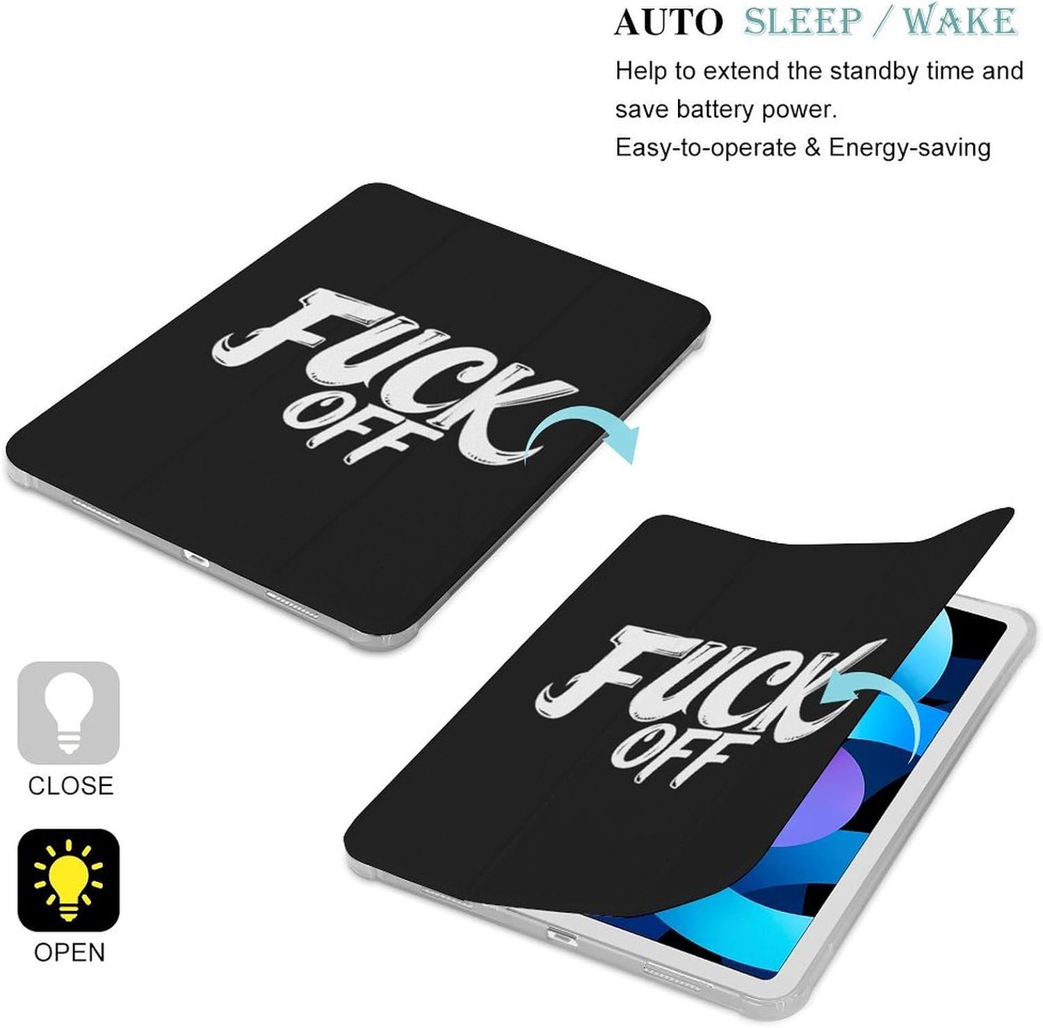 Fuck1 Off for IPad Pro/Air/2020/2021 Case image 2