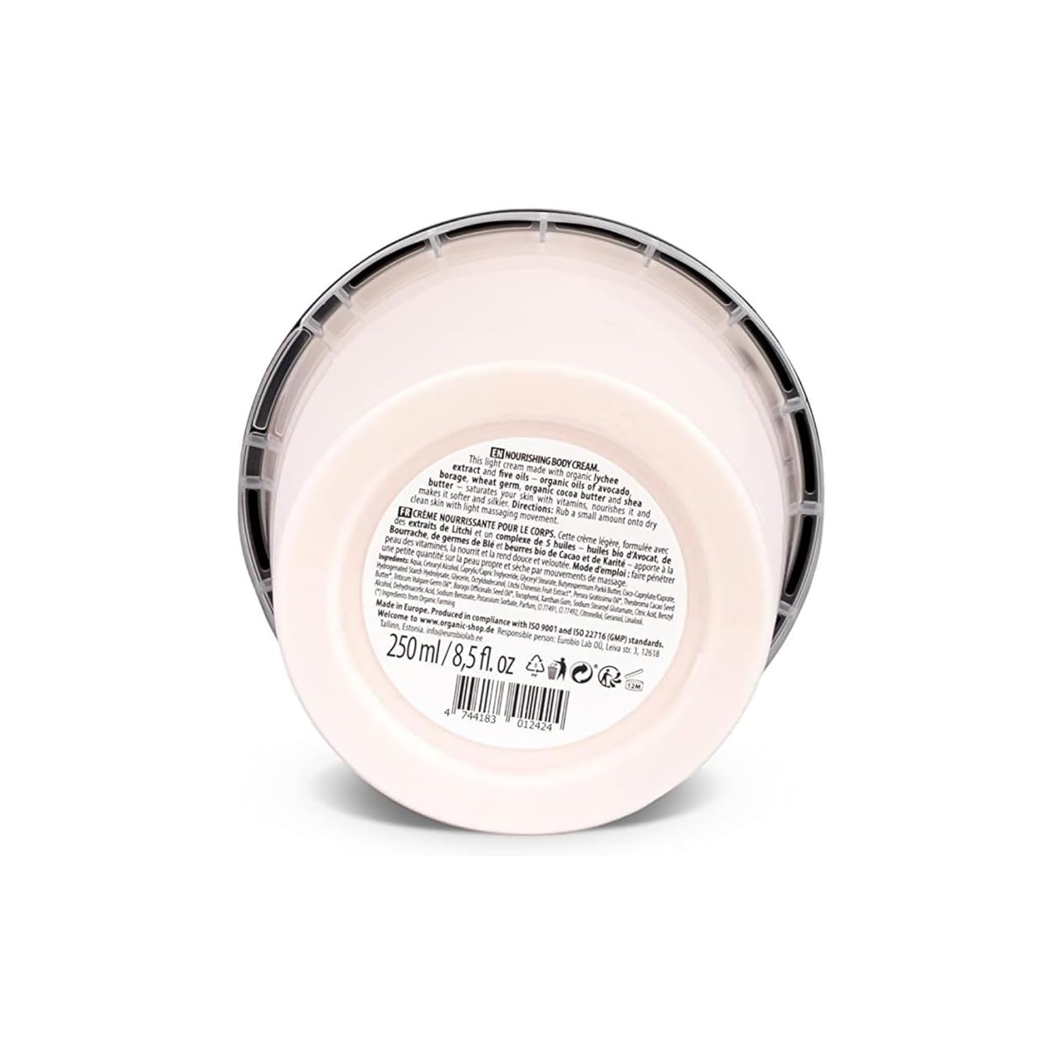 Organic Shop Lychee & 5 Essential Oils Nourishing Body Cream, 100% Vegan & Organic, Daily Hydration & Moisturizer, Body, Face, Hand & Foot Natural Lotion, Intensive Care & Skin Hydration. 250ml - Image 3