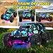 BLUEJAY 2.4GHz High Speed RC Car, Offroad Monster Hobby Racing Car with LED Colorful Bodylight and Rechargeable Battery, Kids Toy Gifts 3-8 Years