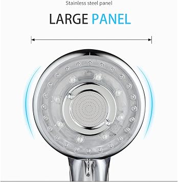 3 Functions Water Saving Spa Shower Head Handheld ABS High Pressure Filteration Showerhead Bathroom Spray Nozzle Jingxin