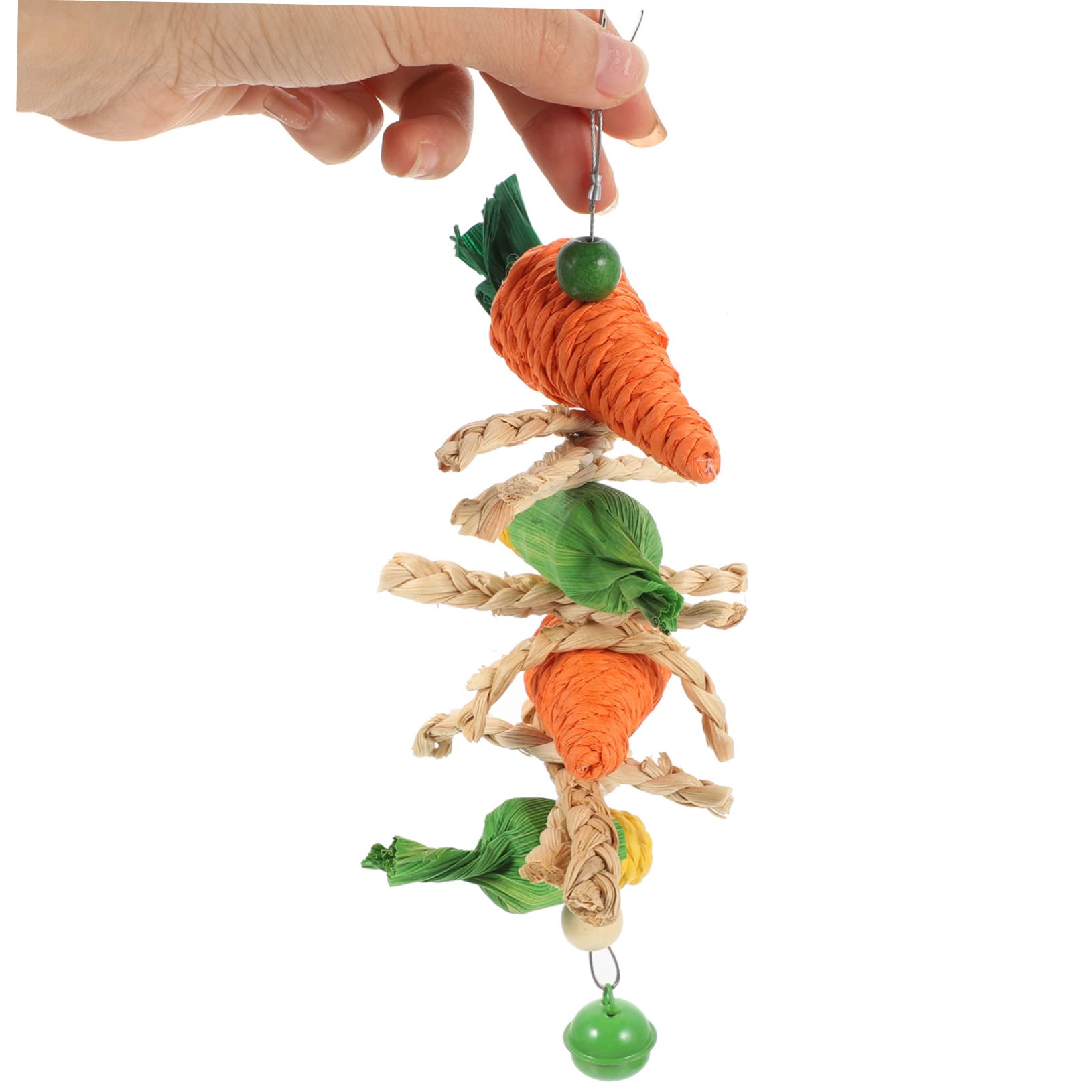 BESPORTBLE 10pièces Jouet à Mâcher Suspendu pour Oiseaux Accessoire Amusant Vigne pour Perroquets Et Perruches Jouet Interactif pour Détente Et Mâchage