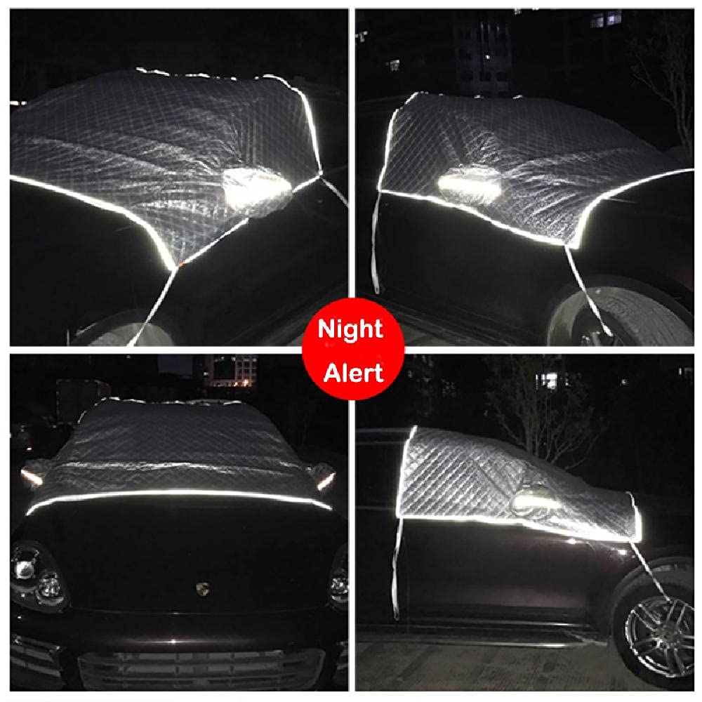 Riloer 2,35 * 1,5 m Parabrezza Anteriore per Auto Copertura per la Neve Gelo Parasole Protezione Antipioggia per Polvere UV