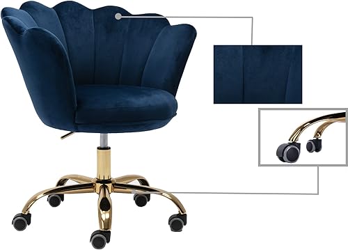 Miniatura 5 de Silla moderna de oficina en casa, silla de escritorio con ruedas, silla giratoria de tocador, silla de maquillaje, sillas ajustables en altura para