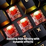 HyperX Alloy Origins - Mechanical Gaming Keyboard, Software-Controlled Light & Macro Customization, Compact Form Factor, RGB LED Backlit - Linear HyperX Red Switch (Black) - Image 5