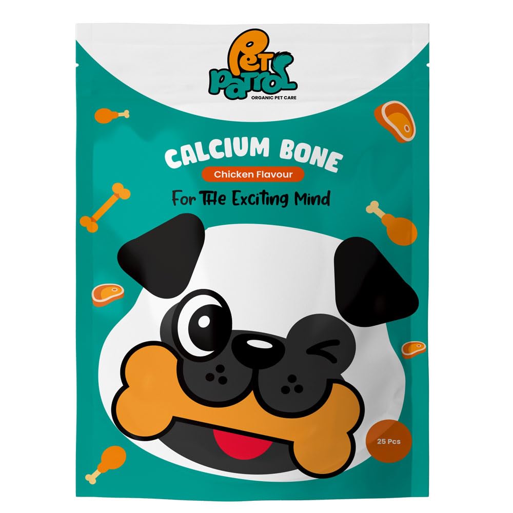 Pet Patrol Calcium Bone for Dogs (Puppy and Adult) Treats 25 pcs (Chicken) (B0CKVMKC8W) Amazon Price History, Amazon Price Tracker