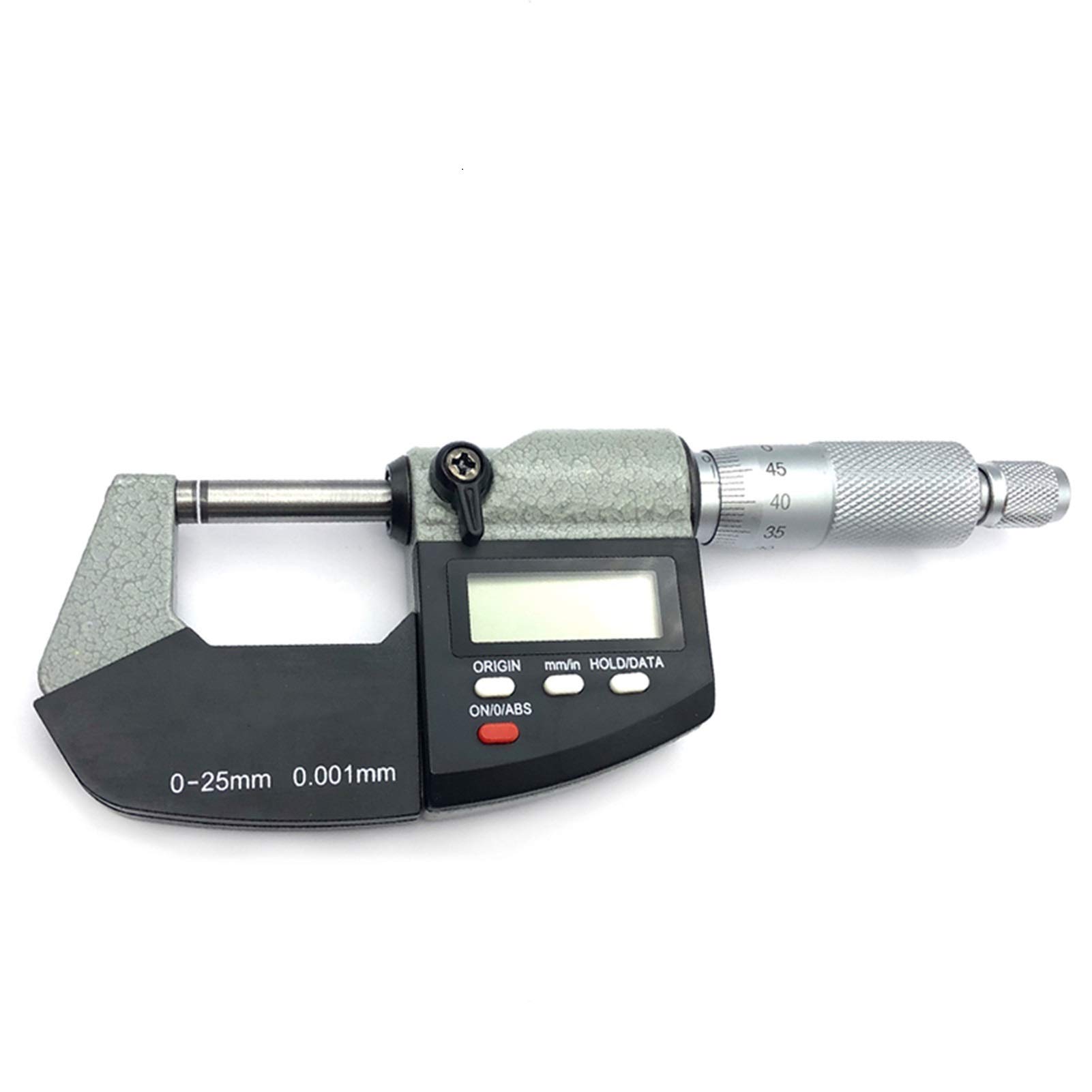 Micrómetro Micrómetro Exterior 0-25mm 25-50mm 50-75mm 75-100mm 0.001 mm Micrómetro Digital Medidor Micrómetro Micrómetro Herramientas de medición ángulo Ajustable (Color : 0 25mm 0.001)