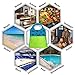 Mesh Shell Bag Sand Toy (Neon Green, Large 15''x23'') - Net Tote Perfect for Kid Beach Toys, Seashells, Pool Towel, Swimsuit - Keep Sand and Water Away - Go Well with Sand Dipper & Sea Shell Sifter