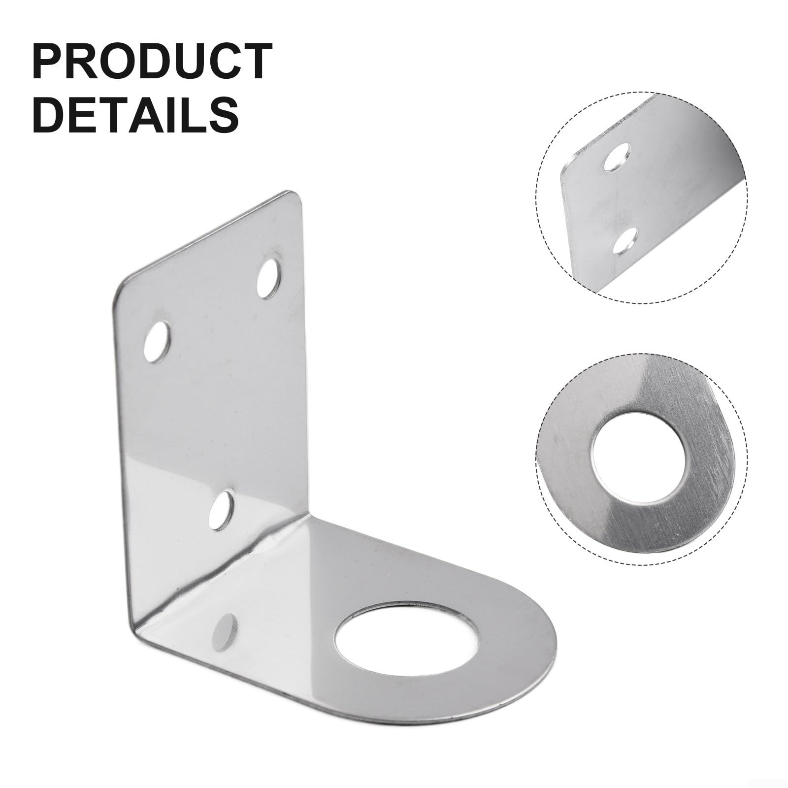 Staffa metallica in acciaio inox adatta per il montaggio di rubinetti dell'acqua e dispositivi di depurazione su superfici lisce (21 mm)