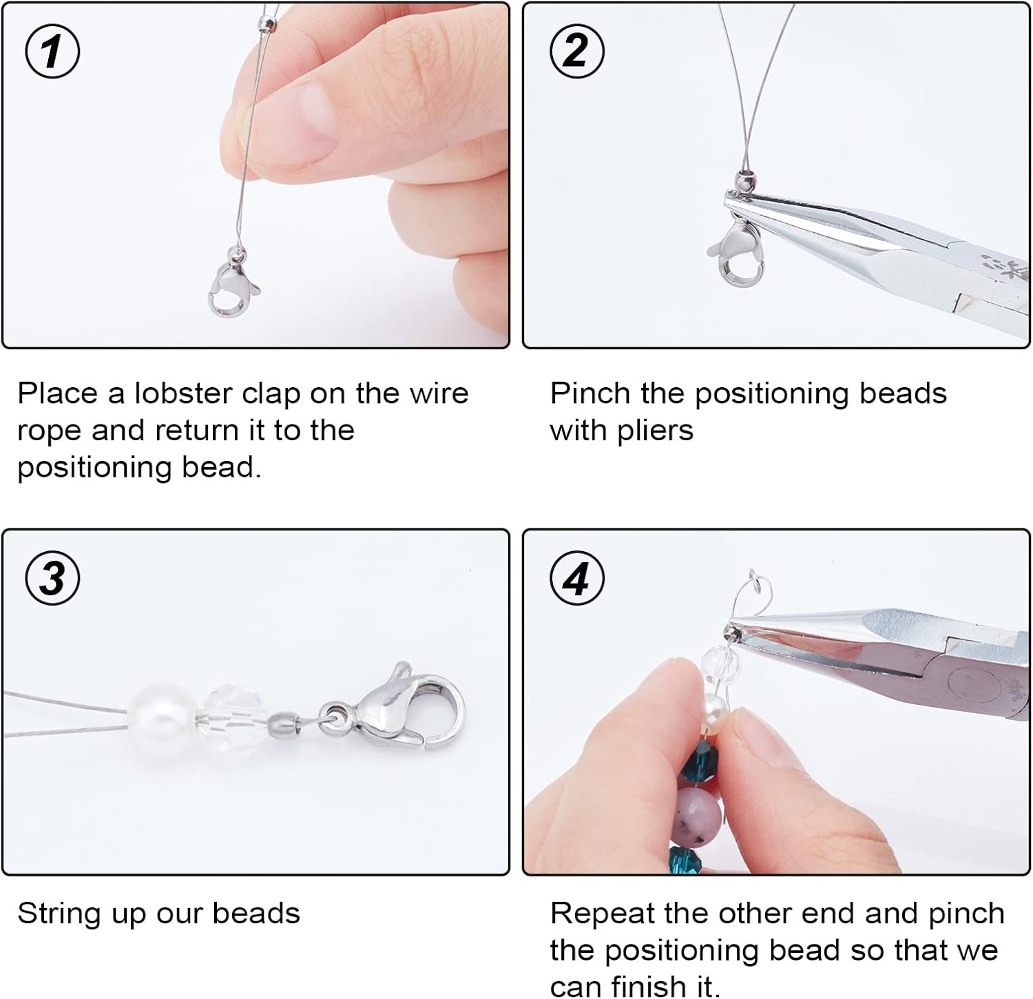 UNICRAFTALE About 360pcs 3 Colors Stainless Steel Spacer Beads Rondelle Beads Smooth Metal Beads for Jewelry Making 0.8mm Hole - Image 4