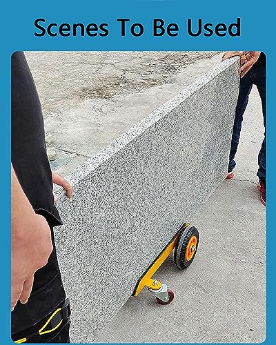 Panneau robuste - Capacité de 300 kg - Largeur de poutre en I - 8,6 à 20,8 cm - Chariot de déménagement avec roues solides pour le transport de matériaux en tôle et verre