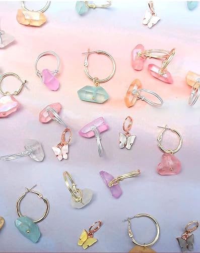 Miniatura 5 de Adabele - 2 hebras de piedras preciosas sueltas de cuarzo natural crudo curativo y curativo (30 pulgadas) para joyería y manualidades GA-B1