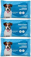 Kit 3 Toalhas Lenços Umedecidos Para Pet Cães e Gatos 50 unidades