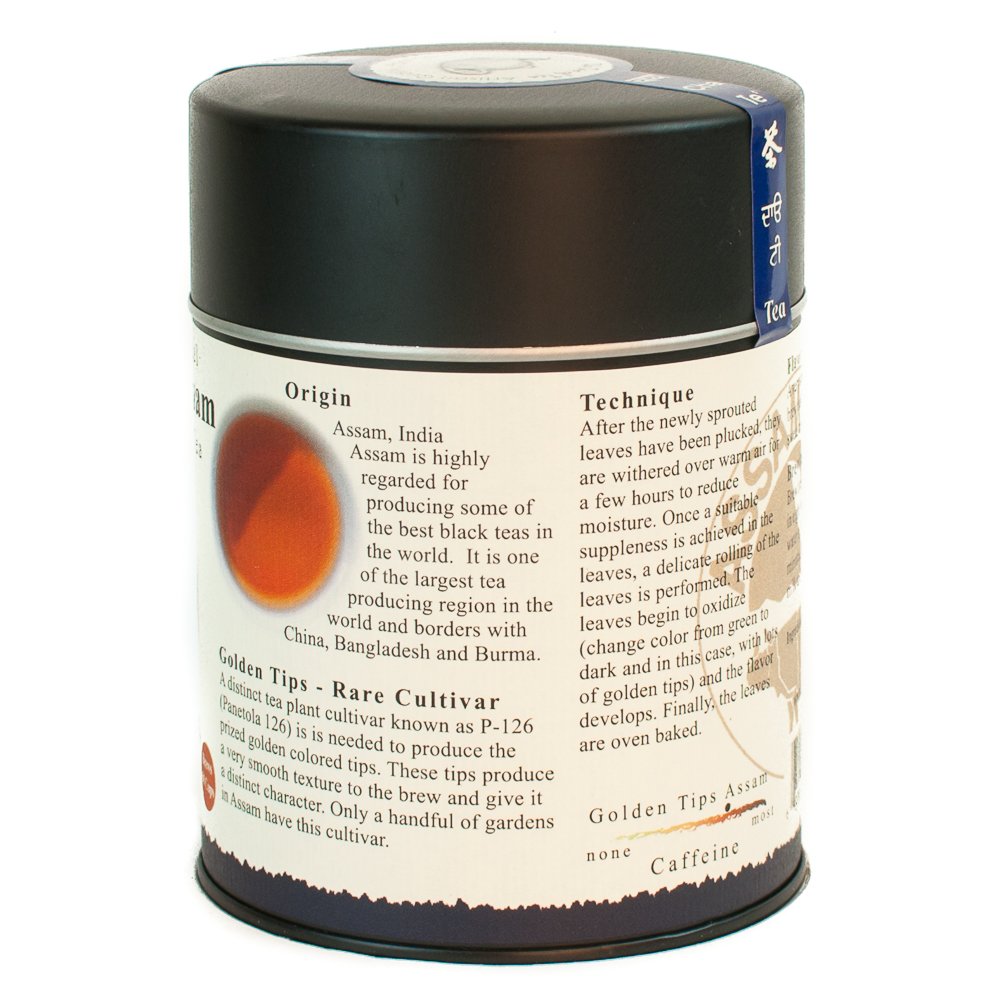 The Tao of Tea, Golden Tips Assam Black Tea, Loose Leaf, 3.5 Ounce Tin - Image 4