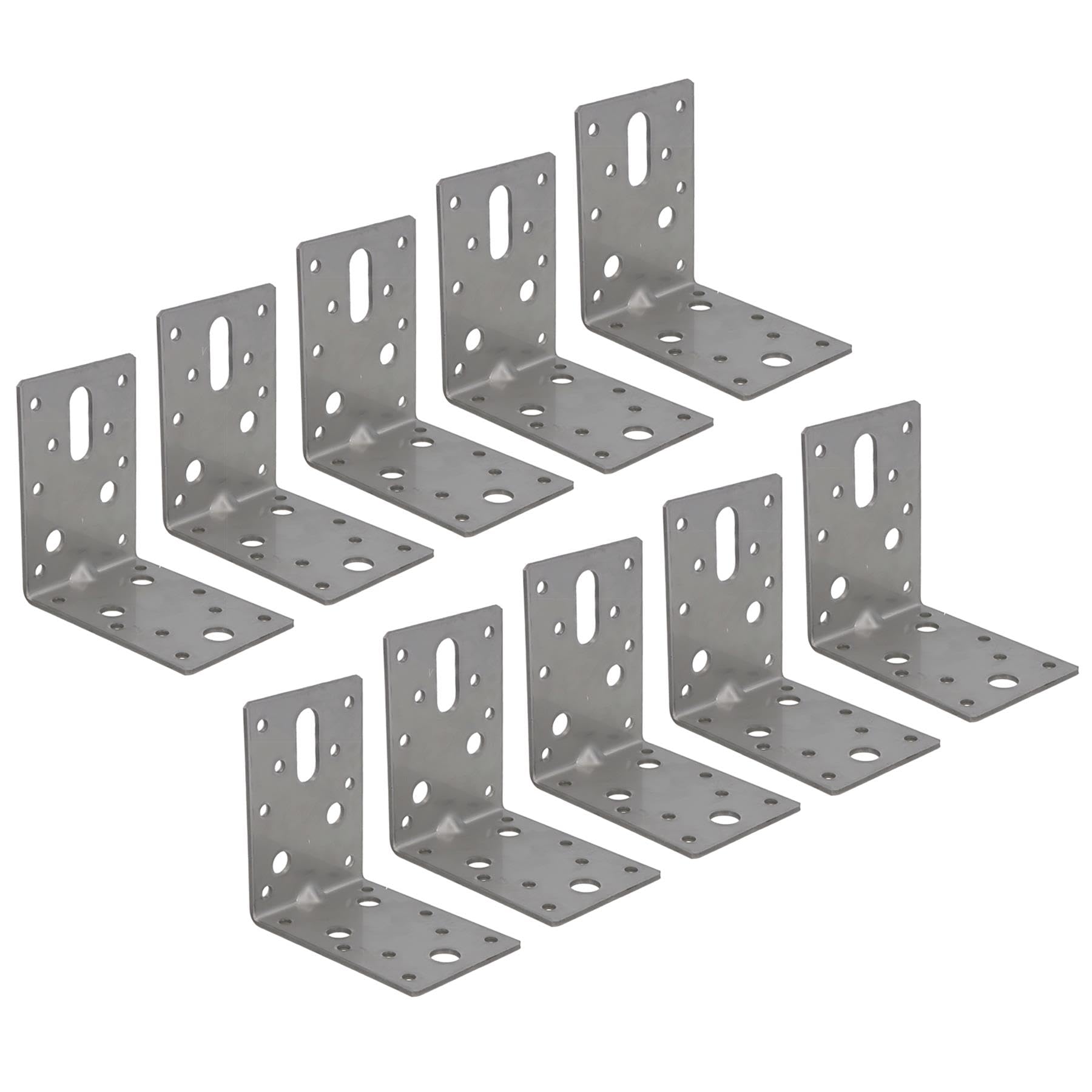 B&Q -  Stainless Abl Angle Bracket Corner Fastener Plate 90mm X 90mm X 60mm 10Pc