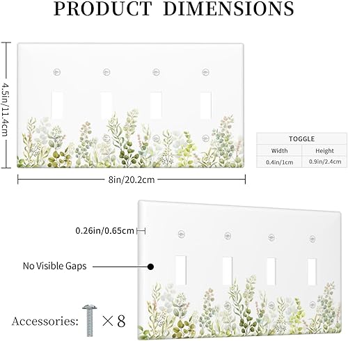 Vista 109 de Cubiertas decorativas de salida de estrella de mar playera, tablero de madera azul de concha de mar de 1 banda, decoración individual GFCI, placa