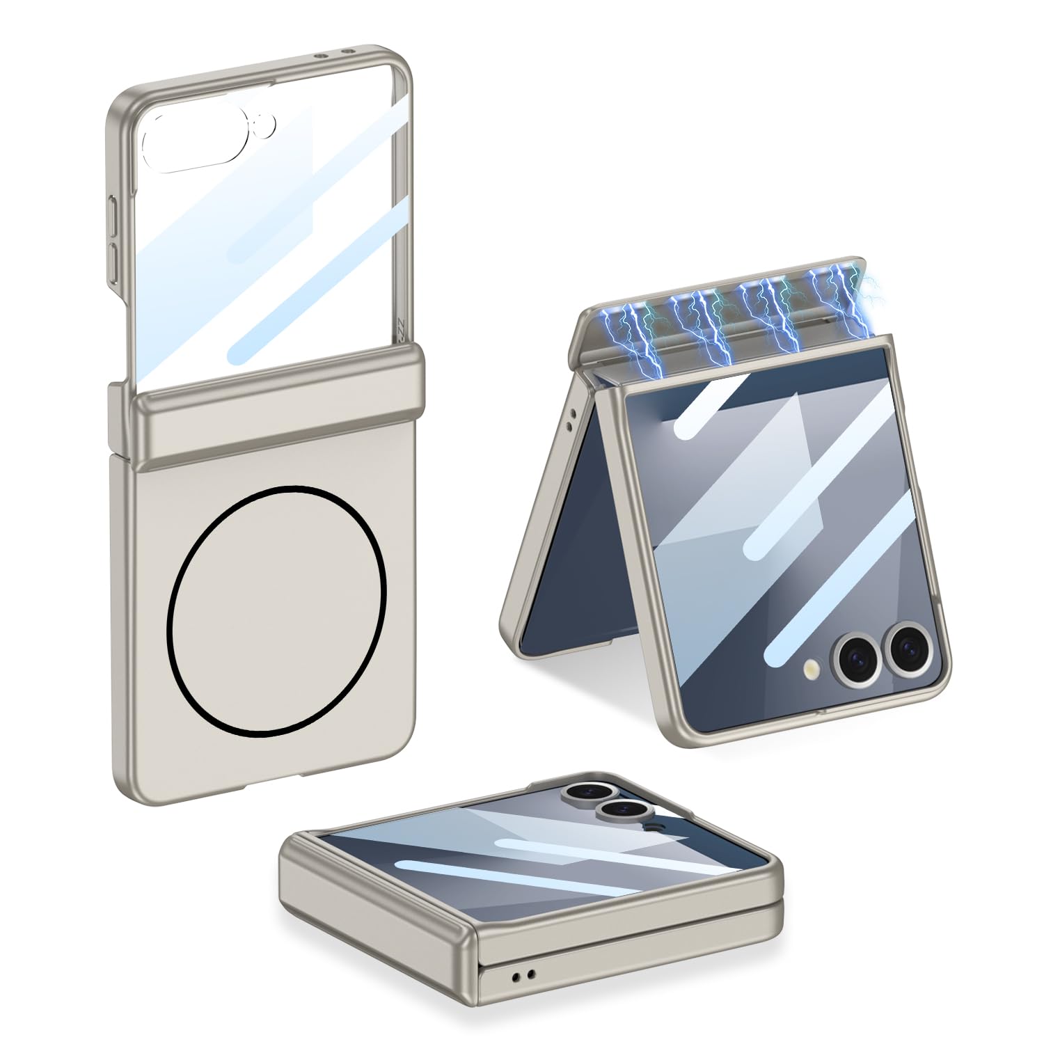 COQUE Hülle für Vivo X Fold 5, Klappscharnier Phantomschale