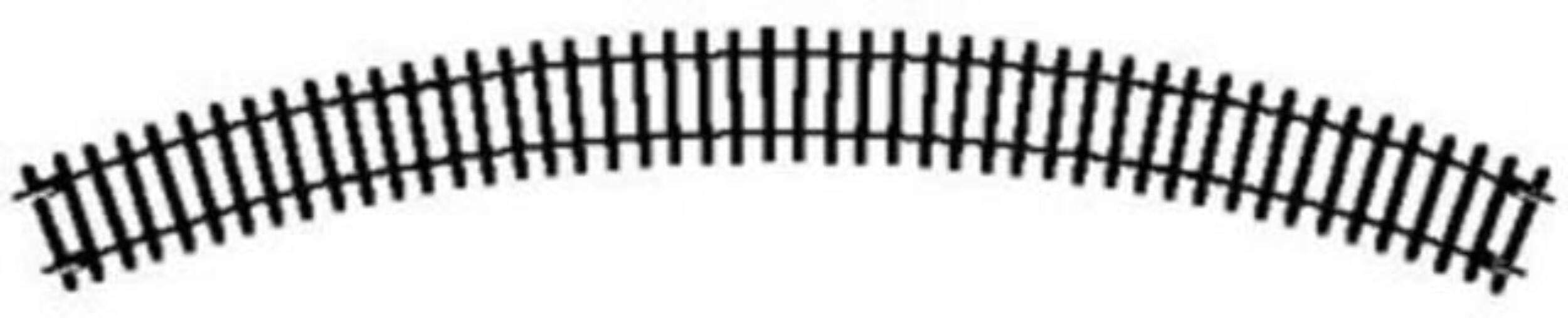 HornbyHornby R607 OO Gauge 2nd Radius Double Curve Track - Extra Track Pieces for Model Railway Sets, Model Train Track Pieces - Scale 1:76