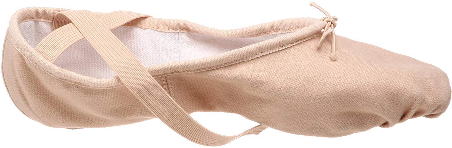 Bloch Women's Pump Split Sole Canvas Ballet Shoe/Slipper, Pink, 8.5