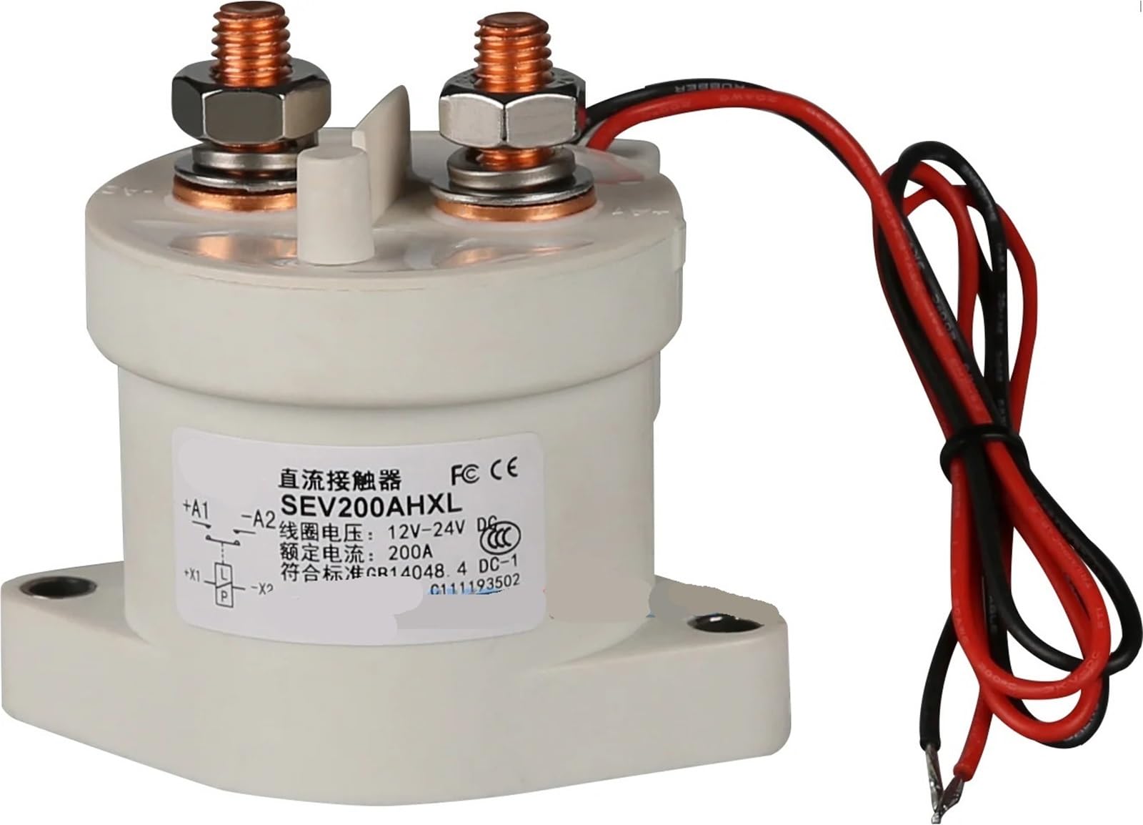 Contacteur CC SEV200BH évite les arcs électriques sur matériel haute tension