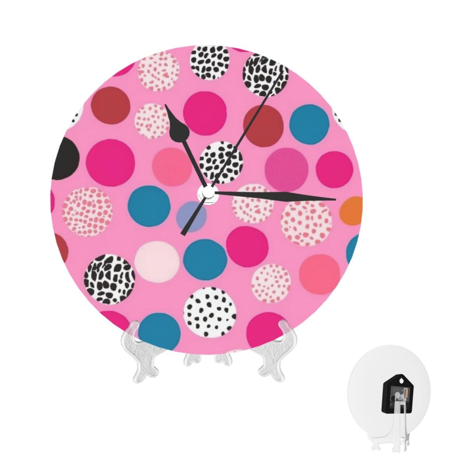 Horloge murale ronde décorative pour éliminer le tic-tac stressant