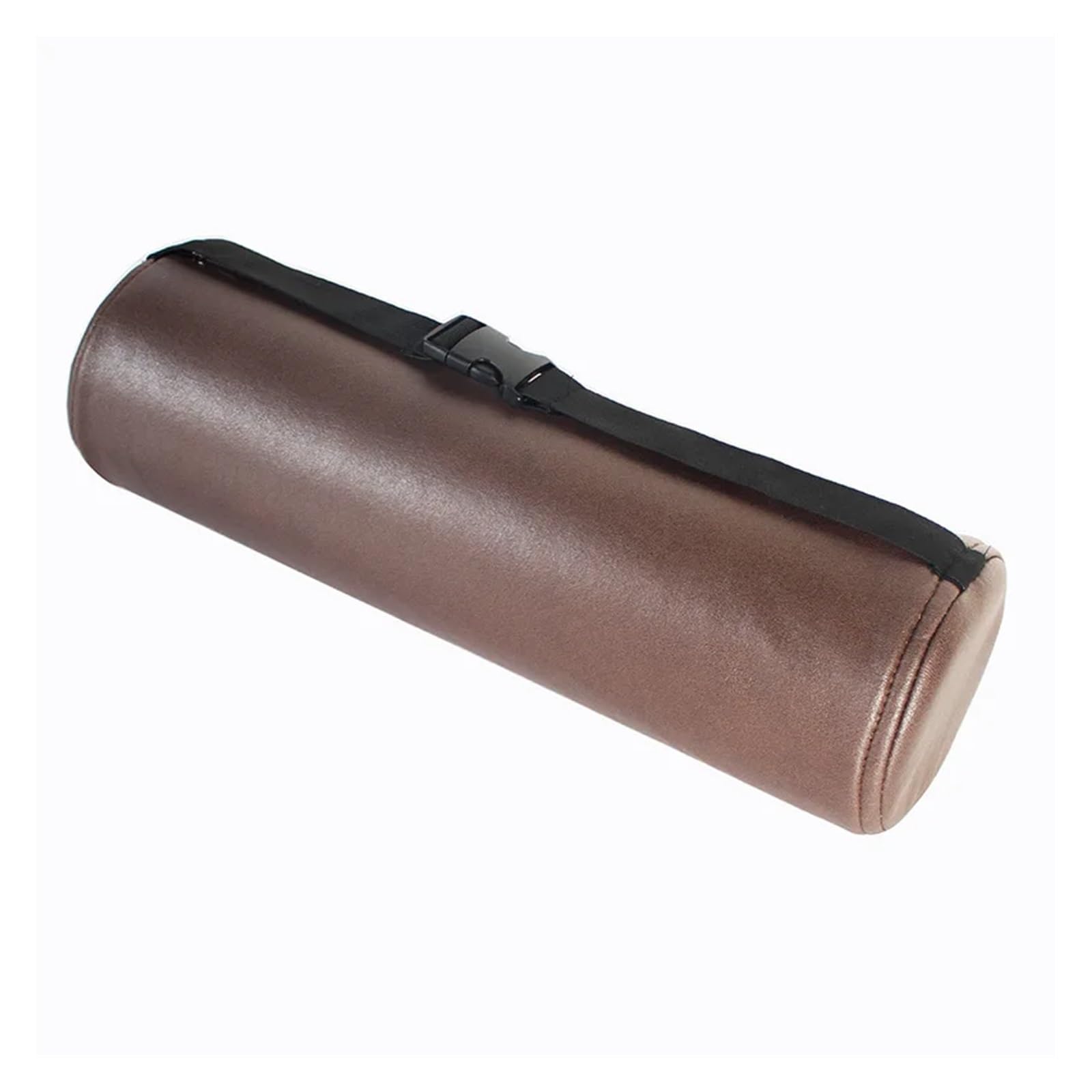 Luoaxinn Dark Brown Lumbar Roll Pillow Lumbar Support Roll Cylindrical Waist Office Home Fabric Pillow(,12Cm*30Cm)