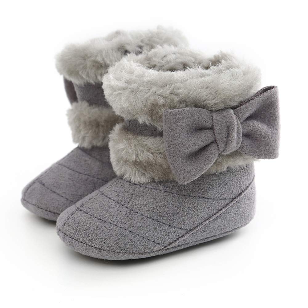 Baby Girls Boys Snow Boots Plush Soft Sole Anti-Slip Warm Winter Shoes Toddler First Walkers…